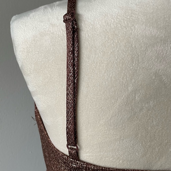 Zokai - Brown and Rose Gold Party Dress - Picture 4 of 11